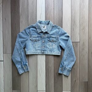 Lovers & Friends Casey Micro Shrunken Jacket in Chateau